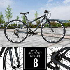 700c Hyper Bicycles Urban Bike for Adults, Gray, Character Group: Urban
