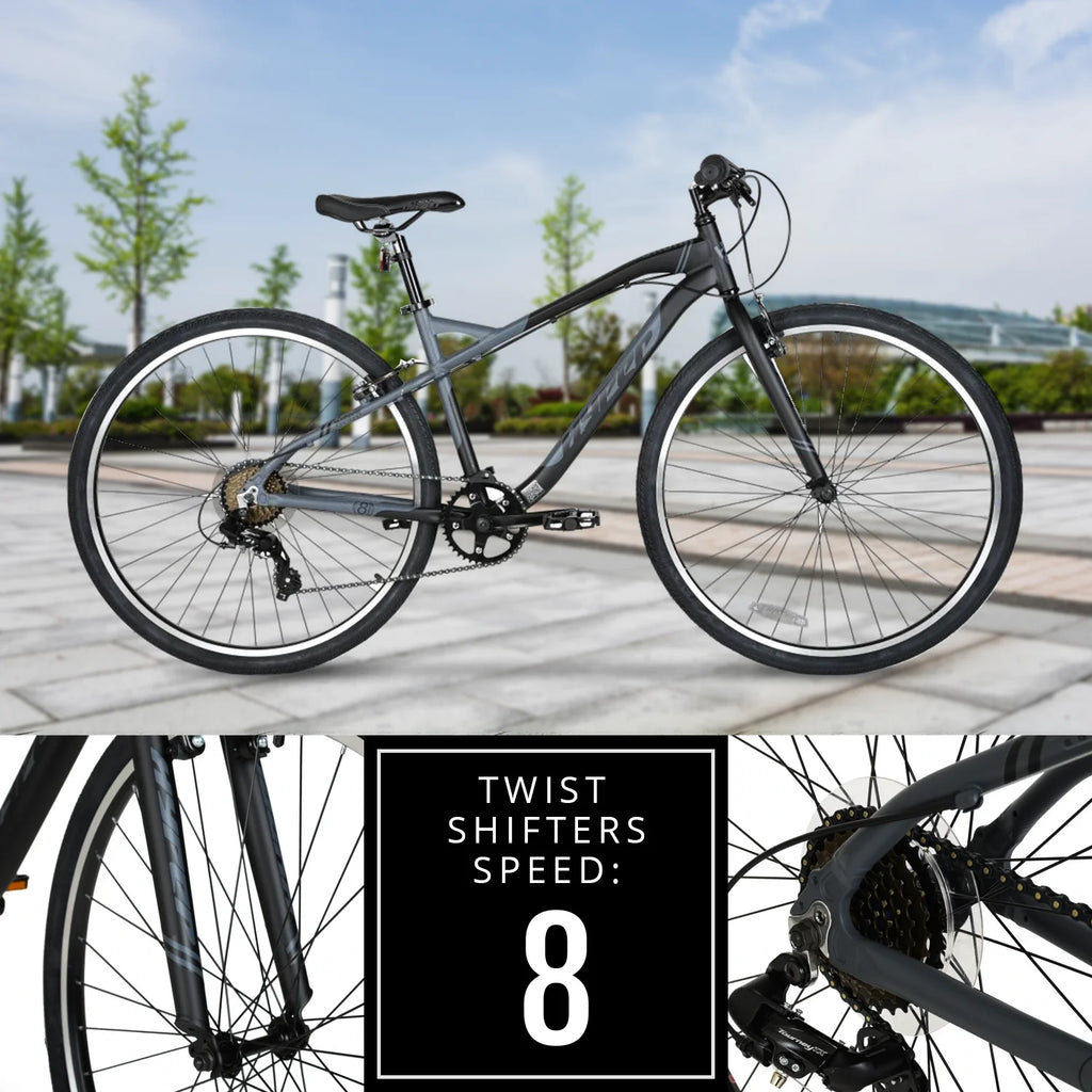 700c Hyper Bicycles Urban Bike for Adults, Gray, Character Group: Urban