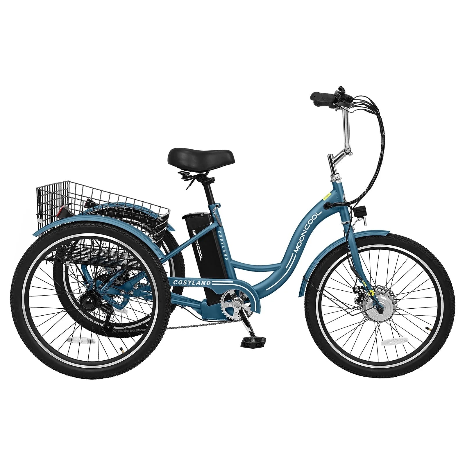 Lilypelle Electric Tricycle, 3 Wheel Motorized Bicycle, with 350W Motor 36V 10.4AH Lithium Battery UL Certified, 24" Adults Electric Trike, Three Wheel Ebike E Bicycle